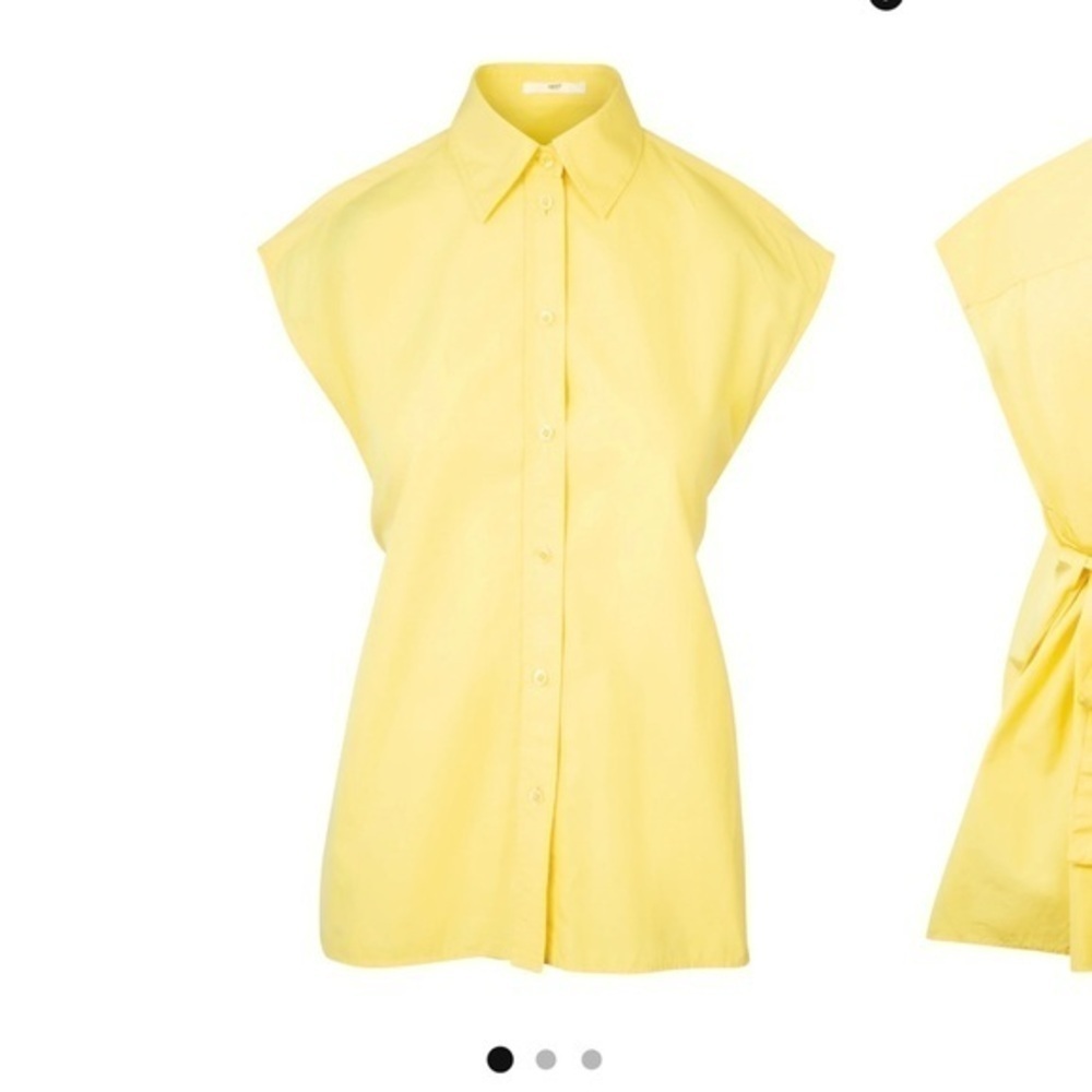 Nina Ricci cotton high low hem blouse. Size 36 or US 6. EUC